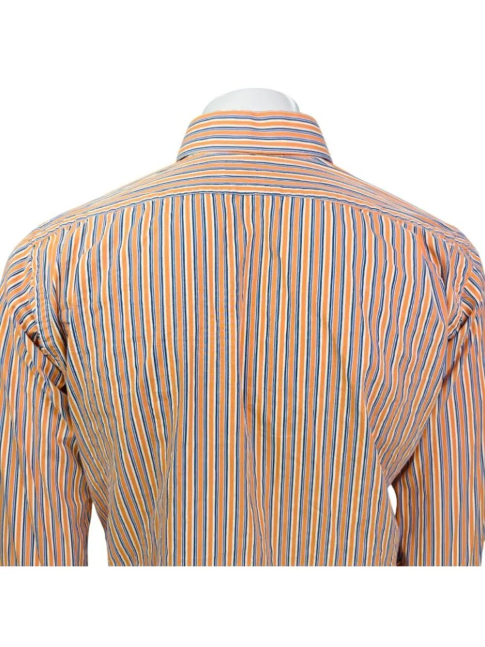 Polo Ralph Lauren Mens Shirt Regent Classic Fit Orange Stripe Size 15.5-32/33| M